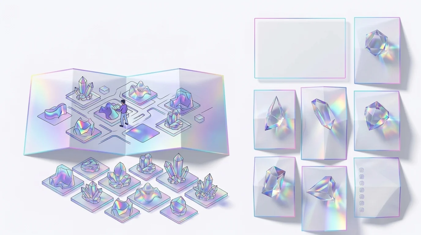Spatial map with captured forms
